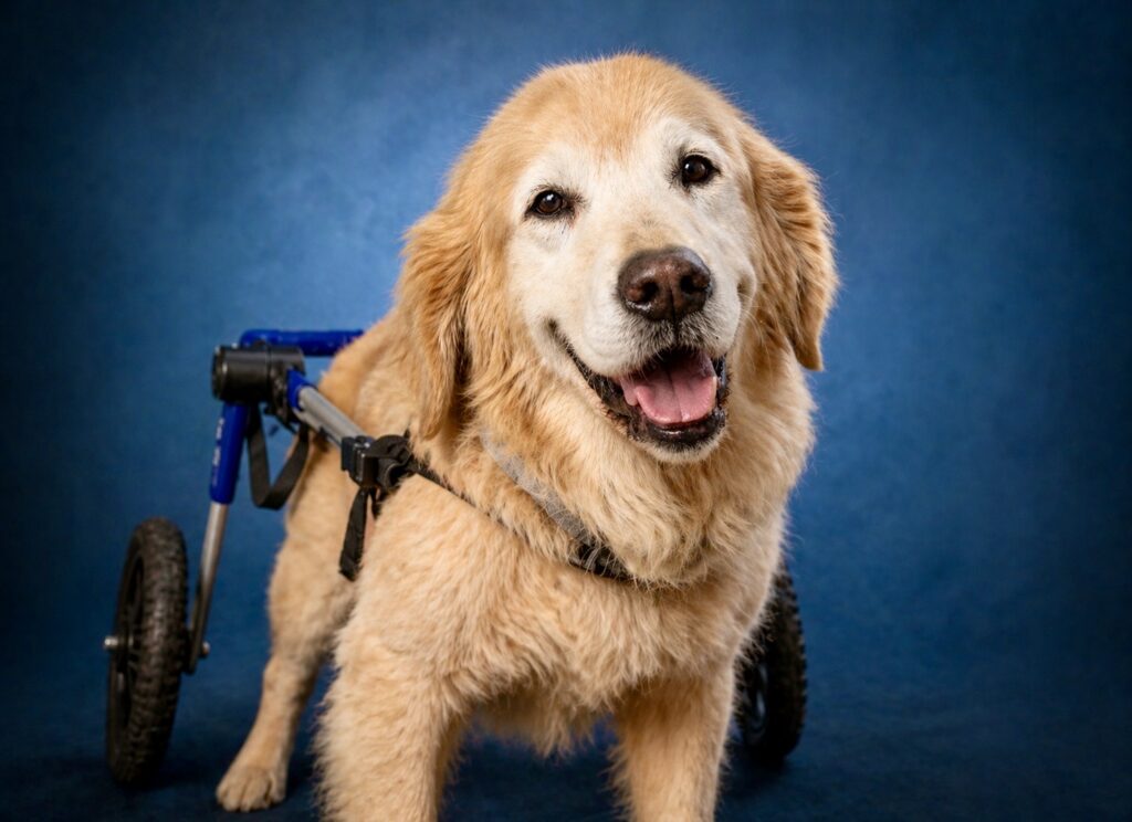 Hope, a permanent resident who uses a wheelchair